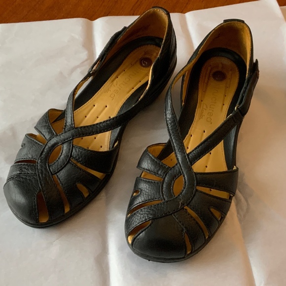 Clark’s Leather Size 9W - Picture 2 of 8